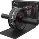 Abiarst Ab Roller Wheel, Abs Workout Equipment for Abdominal & Core Strength Training, Home Gym Exercise Wheels for Men Women, with Knee Pad Accessories