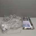 SEIRIONE Corner Shower Caddy Tension Pole, Quick Setup, Rust-Free Bathroom Shower Organizer Corner for Bathtub Shampoo Storage, 4-Tier Adjustable Shelf, Drill Free, Fits 34 to 116 Inch Height, Silver