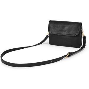 CHOLISS Small Crossbody Bags for Women, Vegan Leather Cell Phone Purse, Mini Travel Purse with Adjustable Strap (03 Classic Black)
