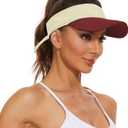 Zando Sun Visors for Women Men Unisex Tennis Golf Visor Hat Adjustable Summer Hats Sport Outdoor Visor Hat UV Protection Cap