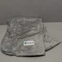 PetAmi Fluffy Waterproof Dog Blanket for Small Medium Dogs, Soft Warm Pet Sherpa Throw Pee Proof Couch Cover, Reversible Cat Puppy Bed Blanket Sofa Protector, Plush Washable Pad (Light Grey, 24x32)