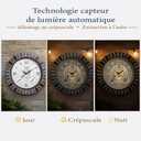 18 Inch Outdoor Clocks Waterproof with Thermometer Hygrometer