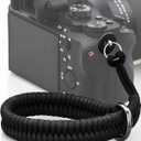 Qiang Ni Camera Wrist Strap - Paracord Quick Release Camera Hand Strap Wrist Lanyard for DSLR or Mirrorless Camera - Black