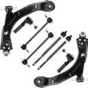 TadaMark Front Lower Control Arm with Ball Joints Kit Fit for 2005-2010 Chevrolet Cobalt 2005-2006 Pontiac Pursuit 2006-2011 Chevrolet HHR 2007-2009 Pontiac G5-8pcs