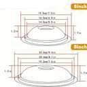 WB31M20 WB31M19 Stove Burner Drip Tray - Compatible with GE Hotpoint Series Cooktops - (2) 6" WB31M20 (2) 8" WB31M19 Set - 4 Pack (silver)