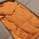 GLAMBURG 100% Cotton Ultra Soft 6 Pack Towel Set, Contains 2 Bath Towels 28x55 Inches, 2 Hand Towels 16x24 Inches & 2 Wash Coths 12x12 Inches, Compact Absorbent Lightweight & Quickdry - Orange