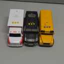 3-Pack Emergency and School Vehicle Toy Set  Friction Powered Police Car, Ambulance, and Student Bus with Lights and Sounds  Educational and Safe Toy for Kids, Ideal Gift for Boys and Girls