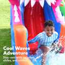 SLOOSH Inflatable Water Slide Park for Kids Backyard - 6 in 1 Blow Up Water Park Slides with Splash Pool, Bounce House, Basketball Hoop, Water Cannon & 450W Blower | Outdoor Kids Water Slide Party Fun