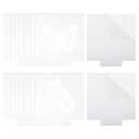 PATIKIL 36Pcs 6.6x5.9 Acrylic Sheet Clear Blank Cast for LED Light Base, 2mm/0.08" Thick Square Transparent Panel Board with Film for Table DIY Display Project