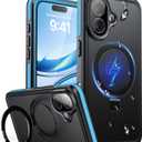 Magnetic & Stand for iPhone 17 Case Waterproof[Built-in Screen Protector][Fit for Magsafe][Invisible Kickstand] 360Full Body Sealed Protective Dustproof Shockproof Case for iPhone 17(Blue)