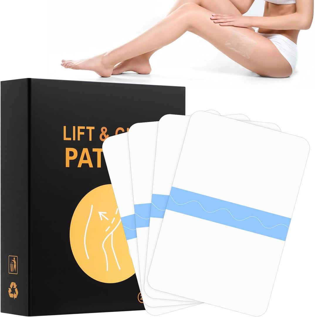 Body Lifting Patches for Legs/Abdomen/Buttocks & Arms Skin Tightening Waterproof Tape Sagging Skin Tape for Women Say Goodbye to Sagging Skin 2026 New Transparent Anti-Friction Patch 20PS (White)