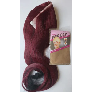 Glueless Wear and Go Wig Pre Plucked Natural Straight Wig - Dark Pink Lace Front Synthetic Wig Beginner Friendly Natural Hairline for Women Daily Party Cosplay