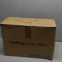 Baby Play Mat, 74 x 50 Inch Play Mat Perfect for Use Baby Playpen, Foldable Baby Foam Playmat for Floor, Portable Waterproof Activity PlayMats for Babies, Infants and Toddlers (Beige)