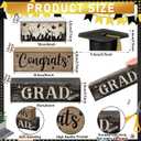 CroBlissful 4 Pcs Graduation Table Decorations Graduation Tiered Tray Decorations Class of 2026 Congrats Grad Wooden Block Centerpiece Sign Farmhouse Congratulate Gifts for Tabletop Home Shelf Office