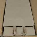 Qutuus 10x5x13 Kraft Paper Bags 100 Pcs Kraft Shopping Bags, Paper Gift Bags for Retail, Merchandise, Recycled Bulk Paper Sacks, Brown Paper Bags with Handles Bulk