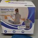 Portable Heating Pad  Heated Weighted Blanket for Neck, Shoulders & Back  Extra Large 25"x37" Full Back Heating Pad  Electric Blanket for Muscle Relaxation & Cramps  Washable with Auto Shut-Off (Blue)