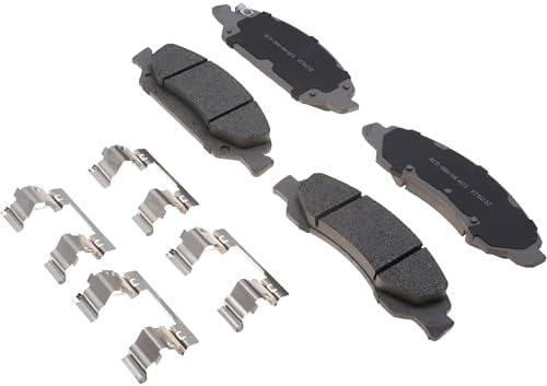 ACDelco Silver 14D1367ACHF1 (19429895) Ceramic Front Disc Brake Pad Kit with Clips