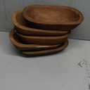 Generic 5 Pieces Wooden Dough Bowl for Decor Bulk Hand Carved Paulownia Wood Candle Making Rustic Wood Dough Bowls Decorative Bowl for Home Decor Candles Centerpiece Bowl, Medium, LP230816