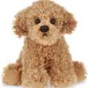 Bearington Dog Stuffed Animal - Puppy Realistic Stuffed Animals - Plush Dog Toys for Kids Goldendoodle Labradoodle Plushies - Caramel 6 Inch