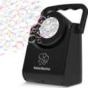 IFLOVE Bubble Machine for Kids 3+-Automatic Bubble Blower with Adjustable Angle,5000+ Bubbles Per Minute,Portable Bubble Maker Toy for Boys Girls,Outdoor Party Wedding Easter Birthday Gifts (Black 01)