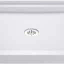 DreamLine SlimLine 34 in. D x 60 in. W x 2 3/4 in. H Center Drain Single Threshold Shower Base in White, DLT-1134600