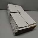 4x4x4 inches Shipping Boxes 30 Pack, Kraft Corrugated Small Cardboard Boxes for Mailing Packing, White