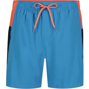 Under Armour Men's Comfort Swim Trunks, Shorts with Drawstring Closure & Full Elastic Waistband (Medium, Color Block Ether Blue)