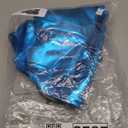 Sintege Halloween Alien Headband and Metallic Flared Pleated Skater Skirt for Costumes Supplies (Blue) Large