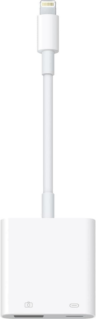 [Apple MFi Certified] Lightning to USB Camera Adapter with Charging Port for iPhone, USB3 Female OTG Adapter Compatible with iPhone/iPad Card, Readers, USB Flash Drives, Keyboards, Mice (White)