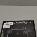 YM E-Bright Led Hood Light Strip Exterior Car Led Strip Light Waterproof Flexible DRL Dynamic Scan Start Up Hoodbeam Kit Daytime Running Lights for Car,Truck,SUV,12V 59inch,White,1 Set