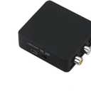 HYAGBCOP HD 1080P HDMI-Compatible to AV Converter R/CA CVSB L/R Video Box AV2HD Composite Adapter Support NTSC PAL Output(AV2HD Black)