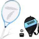 Teloon Kids Tennis Racket, 19"-25" Inch Youth Tennis Racquet with Cover, Junior Tennis Racquet for Kids Children Boys Girls Age 3-12. (Blue, 21)