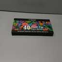 Fabric Markers Permanent for Clothes, 40 Colors Dual Tip with Fine and Chisel Tips Paint Pens for Clothing Canvas Tote Bags T-Shirt and Shoes, Non Toxic Ink for Kids and Adults