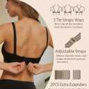 Pumping Bra Hands Free Adjustable V Neck Nursing and Pumping Bra with Nursing Pads Holding Breast Pumps (L)