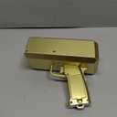 Gold Money Gun, Automatic Cash Shooter Toy Make It Rain Money Toy Gun for Parties, Weddings, Birthdays, Club Events Fun Prop Money Gun for Real or Fake Bills, Coupons & Flyers for Party
