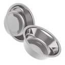 AVERYDAY 24oz Stainless Steel Dog Bowls Set, 2 Pack for Replacement Dogs Bowl Stand, 3 Cups Metal Dog Bowls, 6 Inch Small Medium Dogs Water Bowl for Raised Feeder with Opening 6.38-6.57''
