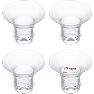 Momcozy 17mm 4Count Flange Insert Compatible with 24mm Flange/Shield of Most Pumps