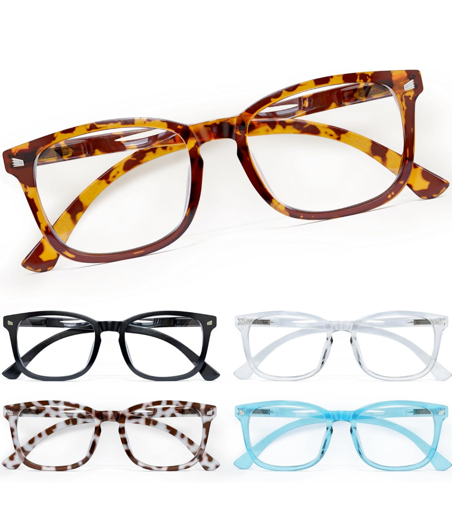 CCVOO Reading Glasses for Women/Men, Eyeglasses, Blue Light Readers for Women/Men, Computer Eye Glasses, Cheaters