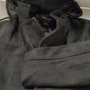 Chrisuno Men's Long Classic Pea Coat Notched Collar Single Breasted Winter Overcoat Slim Fit Trench Coats (X-Large, Black)