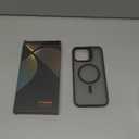 TORRAS for iPhone 15 Pro Max Case, Compatible with MagSafe, Military-Grade Shockproof, Build in Invisible Stand, Magnetic Translucent Slim Hard Back Soft Edge Anti-Scratch, Frost Black