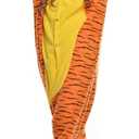 Onesies Adult Unisex Animal Cosplay Pajamas Halloween Costumes Xmas Romper (Orange, L)
