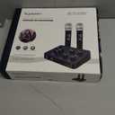 Rybozen Wireless Microphone Karaoke Mixer System, Dual Handheld Wireless Microphone for Karaoke, Smart TV, PC, Speaker, Amplifier, Church, Wedding - Support HDMI, AUX In/Out