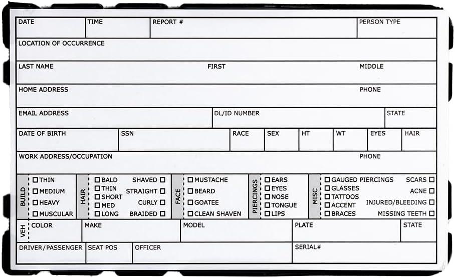 TacticalKlips TPK - Tactical Pocket Klipboard | Pocket Clipboard for First Responders | Fits 3" x 5" Index Cards FI Cards