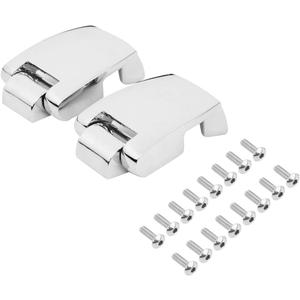 WOWTK Tour Luggage Pack Hinges, Razor Chopped King Luggage Hinges fits for Harley Touring/Trike Road King FLHR Road Glide FLTRX Street Glide FLHX Electra Glide FLHT 1988-2013,Chrome