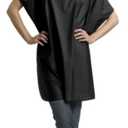 Diane Shampoo Cape, 36"X54", Black 2 Pack