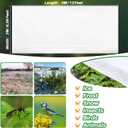 MAQIHAN Plant Cover - 6.5 ft x 13 ft Plant Covers Freeze Protection, Non-Woven Winter Freeze Protection, Reusable Floating Row Frost Blankets for Outdoor Garden, Frost Cloth for Cold Weather Snow