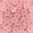 Super Z Outlet 100 Pack 1 Inch Buttons Flatback Sewing Colored for Arts & Crafts, Fashion Clothing, DIY Projects (Pink)
