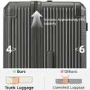 Hanke 26 Inch Checked Luggage, Large Capacity Trunk Suitcase with TSA Lock