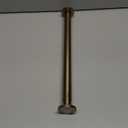 Ivilon Tension Curtain Rod - Spring Tension Rod for Small Windows or Shower, 16 to 24 Inch. Warm Gold