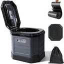 Tfulad Camping Toilet for Adults - Portable Folding Toilet with Lid,Travel Portable Potty for Adults,Porta Potty Car Portable Potty